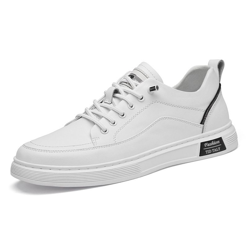 Men's Shoes Free Lace-up White Shoes Soft-soled Sports Shoes Casual Board Shoes Men_vogvips.com