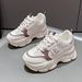 Mesh Breathable Thick Soled Dad Shoes For Women New Height Enhancing Net Celebrity Small Casual Sports Shoes For Women_vogvips.com