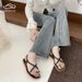 Roman-style Women's 2026 Summer New Model, Outdoor Wear, Non-slip, Trendy Hollow-out Flat PVC Thong Sandals For Women_vogvips.com