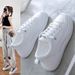 2025 New Spring Summer Casual Trendy Versatile Sneakers Hidden Heel White Women's Shoes_vogvips.com