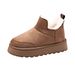 Winter Women 2025 New Casual Suede Short Women's Cotton Boots, Thick Soled Outside, Snow Boots For Wearing On The Feet_vogvips.com