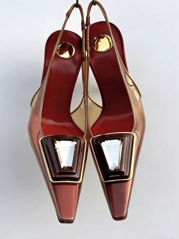 2026 Summer New Transparent Square Head Stiletto Sandals Fashion Show Party Wedding Women's High Heels_vogvips.com