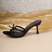 Summer New Style Women's High Heels Breathable Mesh Bow Stiletto Heels Plus Size European American Style Sandals_vogvips.com