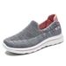 Old Beijing Cloth Shoes for Women Slip-On Flat Flyknit Upper Non-Slip Soft Sole Middle-Aged And Elderly Brand Women's Footwear_vogvips.com