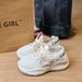 Breathable Sports Shoes Female Hollow Student Sports Running Shoes Casual Shoes Thick Sole Increase_vogvips.com