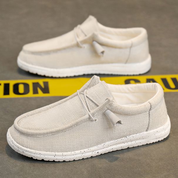 Casual Breathable Lightweight Slip-On Flats Simple Comfortable Solid Color Soft Sole Shoes Men Shose For Sale Loafers_vogvips.com