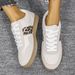 Women's Plus Size Casual Sneakers - Lightweight Breathable Slip-On Shoes With Lace-Up Design For Everyday Comfort_vogvips.com