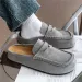 Designer Slippers Popular New Men Comfortable Suede Casual Slide Fashion Thick Sole Home Closed Toe Mule Sizes 37 46_vogvips.com