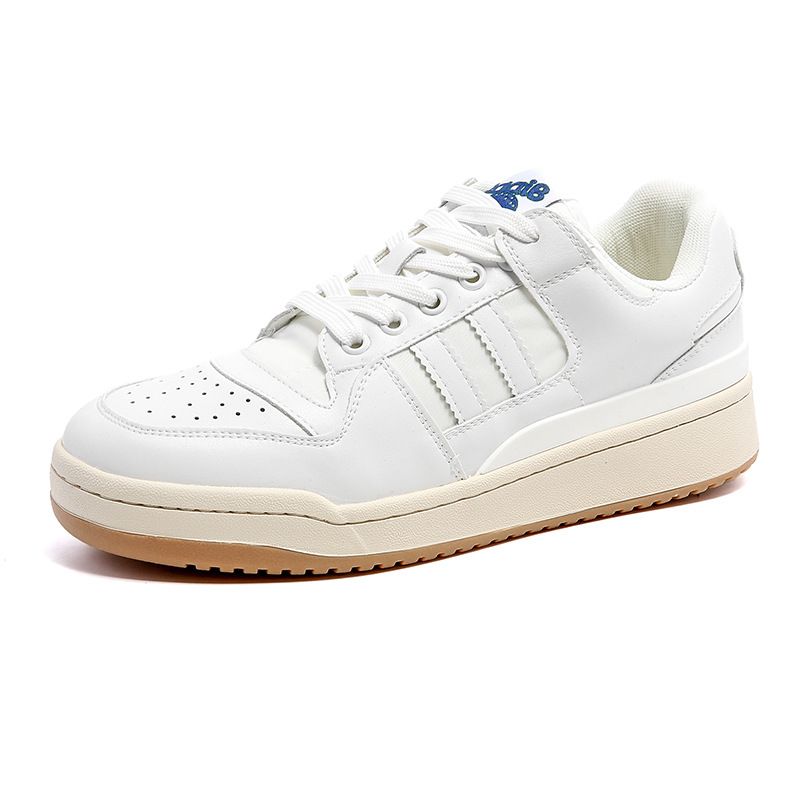 Men's Shoes Soft Soled White Sneakers, Lightweight, Non Slip, High Top, Thin, Trendy, Durable, High Street, Popular On Screen, Campus Style._vogvips.com