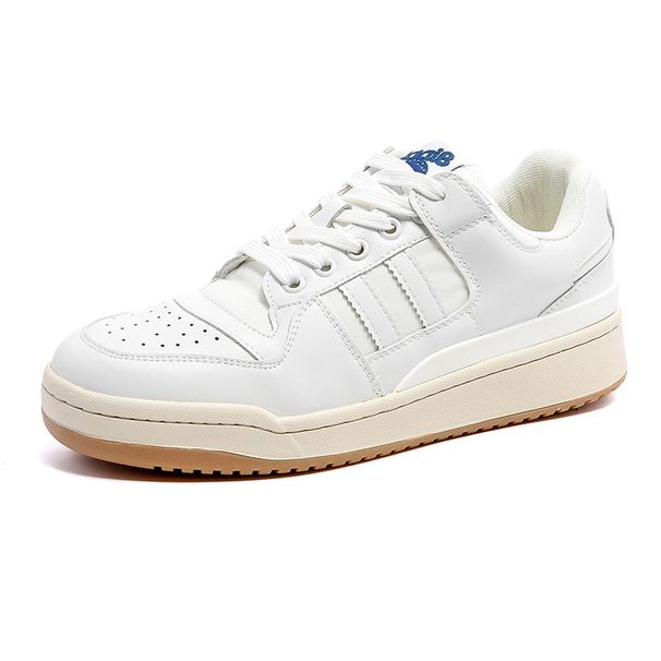 Men's Shoes Soft Soled White Sneakers, Lightweight, Non Slip, High Top, Thin, Trendy, Durable, High Street, Popular On Screen, Campus Style._vogvips.com
