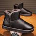 Winter Snow Boots Men's New Fur Integrated Warm Piled Thickened Leather Waterproof Casual Sports Cotton Shoes_vogvips.com