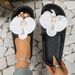 Romantic Phalaenopsis Flower Women Popular Slippers Beach Party Vacation Sweet Versatile Comfort Soft Flat Thick Sole Slippers_vogvips.com