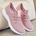 Cross-Border Plus Size Women's Casual Breathable Single Shoes Versatile Solid Color Sneakers Women_vogvips.com