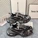 European Lace-Up Color-Block Runway Dad Shoes For Women 2025 Autumn Retro Distressed Thick-Soled Height-Increasing_vogvips.com