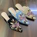 Women’s Shoes Foot Non Slip Women's Single Shoes Embroidered Flowers Flat Pointed Mule Slippers Closed Toe Outdoor Shoes Retro Scoop Shoes_vogvips.com