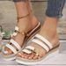 Women’s Shoes Large Size Women's Sandals Summer New Flat Wedge Heel Fish Mouth Casual Women's Sandals_vogvips.com