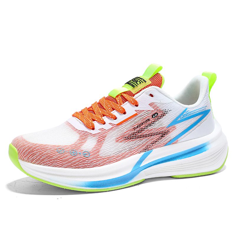New High Elastic Sports Shoes Men Net Surface Breathable Young Middle School Students Ultra-light Shock Absorption Running Shoes_vogvips.com