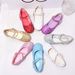 Children's single shoes baby Princess shoes Girl's glass shoes spring and autumn show white leather shoes_vogvips.com
