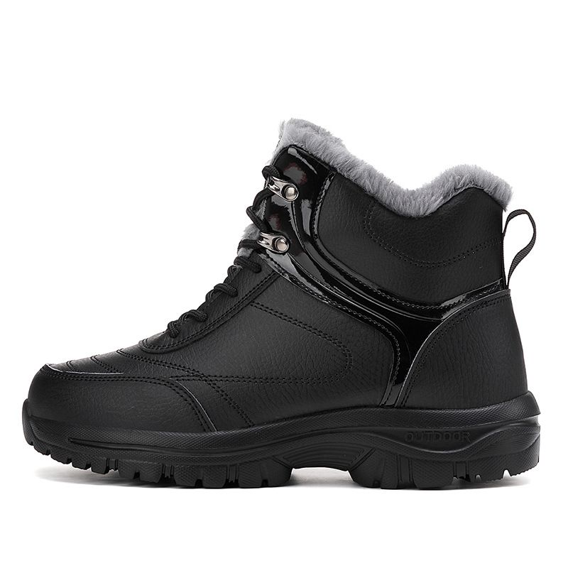 Men's Shoes Men's Snow Boots Thickened Outdoor Cold-resistant Velvet Thermal Hiking Shoes Waterproof Casual Shoes Men's_vogvips.com
