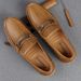 2024 New Fashion Casual Summer Low Top Bean Trendy Leather Shoes Men's_vogvips.com