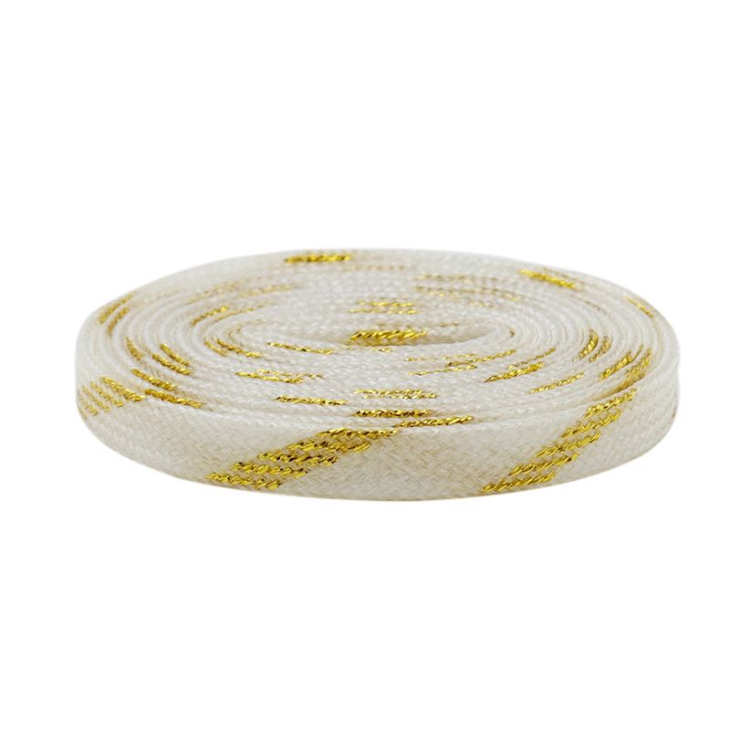 LACES Double Color Wire Six Twill Flat LACES Fashion Dazzling Canvas Sneakers Casual Shoes_vogvips.com