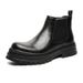 Thick-soled Heightening Chelsea Boots Overalls Short Boots Retro Tooling Boots_vogvips.com