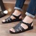 Men's Shoes Men's Sandals Summer Outdoor Fashion Flat Heel Soft Bottom Retro Old Fashioned 80s Nostalgic Youth Beach Sandals Trend_vogvips.com