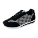 Womens Brown Monogram Print Casual Sneakers Low Top Lace Up Shoes Daily Outfit_vogvips.com