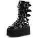 Demonia Foreign Trade Boots, New European Buckle And Rivet Thick-soled Mid-calf Boots For Women, American Style, Large_vogvips.com