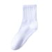 Pure Cotton Socks Spring And Summer, Thin, Antibacterial And Deodorant, Mid Tube Socks For Men And Women, Pure Black, White And Gray_vogvips.com