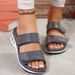 New Slippers For Women Casual Large Size Rhinestone Wedge Heel Air Cushion Slippers_vogvips.com