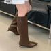British Style Long For Women 2024 New Pointed Toe Thin Heel White High Tube Riding Over-the-Knee Fashion Boots_vogvips.com