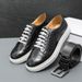 New Large-sized Lace Up Fashion Show, Business Leather Shoes For Men's And British Personalized Casual Sneakers_vogvips.com