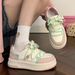 Unique Dopamine-style Student Casual White Sneakers For Women, 2026 New Model, Spring And Autumn, High-appearance Board_vogvips.com