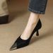 MTX Women's Shoes High-End Leopard Print Design Stiletto Heel Pointed Toe Shallow Mouth Work Commute Fashion High_vogvips.com