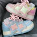 Pink Blue Platform Sneakers Women Kawaii Sports Shoes Casual Tennis Female Flats Vintage Chunky Footwear Korean Cute_vogvips.com