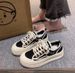 Breathable Little White Shoes Women's Shoes Mesh Shoes Thick-soled Lace Thin Casual Board Shoes_vogvips.com