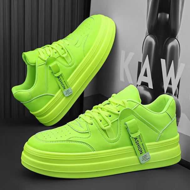 Men's Shoes For Autumn And Winter, Trendy And Versatile Casual Sports Sneakers, Men's Height-Increasing Thick-Soled Whit_vogvips.com