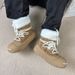 Snow Boots Women's Star Medium Boots Of The Same Style, Plush Warm Lace-up Big-headed Fluffy Boots_vogvips.com