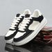 Men's Breathable White Casual Sneakers Chunky Platform Slip-On Shoes With Odor Control_vogvips.com