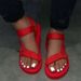 2025 Summer New Korean Versatile Soft Bottom Sponge Cake Sandals Learn Casual Velcro Women's Shoes_vogvips.com