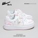 Huili WBN (JS)-2502 Women's White Sneakers 2025 Autumn New Casual Board Shoes Pink Thick-Soled Women's Shoes (Magic_vogvips.com