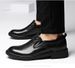 Suit Leather Shoes Men's Alligator Pattern Casual Men's Round Head Formal Leather Shoes_vogvips.com