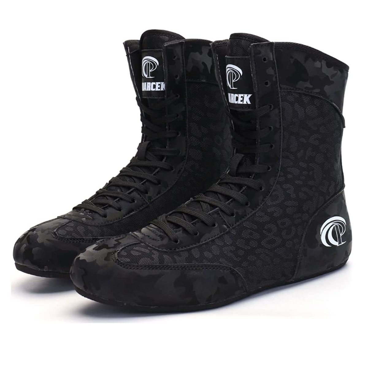 Boxing Shoes For Women, High Traction Boxing Training Shoes Breathable Lace Up Boxer Shoes Lightweight Kickboxing Footwear_vogvips.com