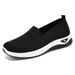 Women's Shoes Fly-woven Breathable Casual Shoes One-pedal Mother Shoes Old Beijing Cloth Shoes Flat-soled Single Shoes_vogvips.com
