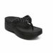 Wedge Heels To Wear Seaside Beach Fashion Increase Thick Soled Flip-flops_vogvips.com