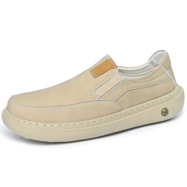 New Deigner Male Loafer Solid Color Leather Caual For Men Soft Sole Moccain Fahion Slip On Shoe Man Buine_vogvips.com