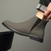 Men's Shoes Fleece Short Boots Leather Martin Boots Men's Medium Top Leather Shoes Men's Chelsea Boots Men's Boots Tide_vogvips.com