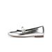 Cowhide Version Flower Diamond Square Head Rhinestone Buckle Strap Flat Bottom Mary Jane Ballet Shoes For Women_vogvips.com
