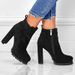 Women's Shoes Boots Martin Boots Women's Short Boots Autumn And Winter British Style Spot High Heels Suede Boots Brown Bow High Heels Women's Shoes_vogvips.com